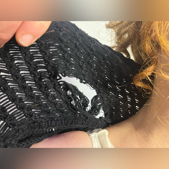 Long Black Sweater Cardigan by Guess - Picture 3 of 4